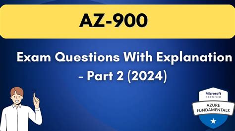 AZ-900 Exam Questions and Answers with Explanation (Part 2) - YouTube