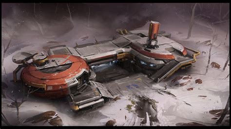 Winter Outpost, Studio Qube on ArtStation at https://www.artstation.com ...