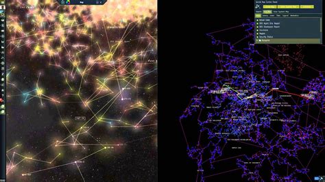 Eve Online System Map