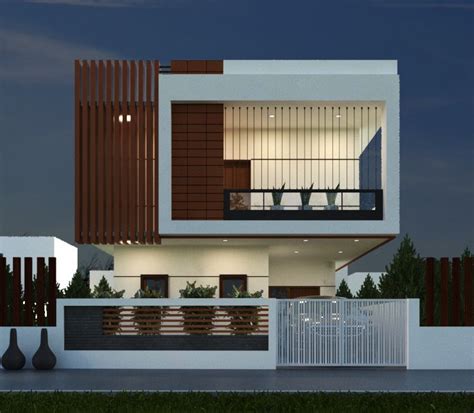 Simple Duplex house elevation | Facade house, Duplex house design, House elevation