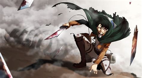 HD wallpaper: Attack on Titan male character digital wallpaper ...