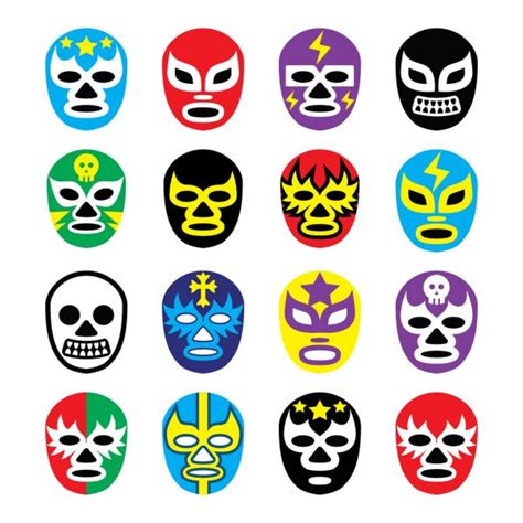 Vectores de stock de Mascara lucha libre, ilustraciones de Mascara ...