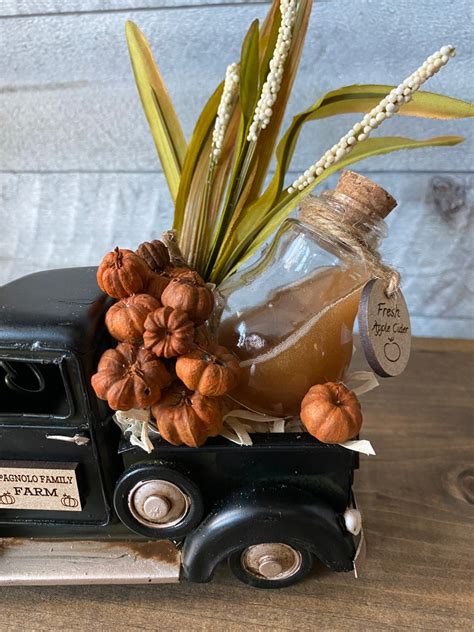 Fall Metal Truck Tiered Tray Decor Fall Personalized Truck | Etsy