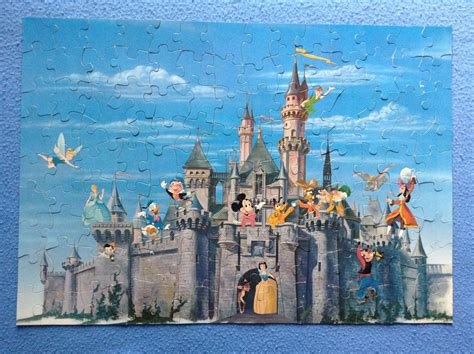 DISNEYLAND CASTLE Wonderful World Walt Disney Puzzle 100 Pieces Jaymar Complete | #1853832744