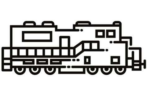 Diesel Locomotive coloring page | Free Printable Coloring Pages