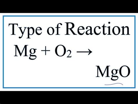 Balanced Chemical Equation For Synthesis Of Magnesium Oxide - Tessshebaylo