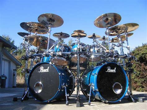 Nice Blue Pearl Drum Set | Pearl drums, Drums, Drum kits