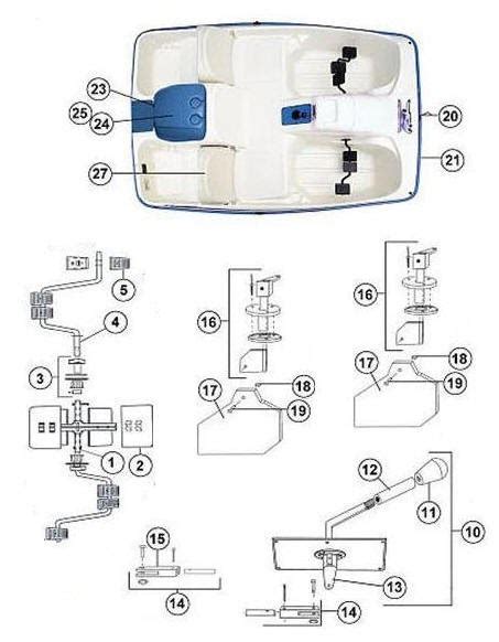 Sun Dolphin Paddle Boat Replacement Parts