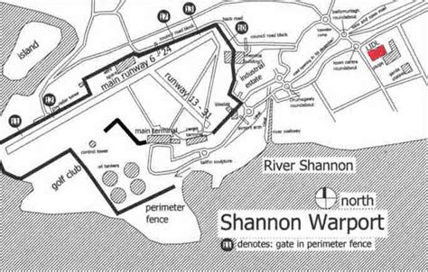 Shannon Airport Runway Map