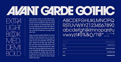 [Trả phí] SVN-Avant Garde Gothic (20 fonts) - Việt hóa - STYLEno.1 Fonts