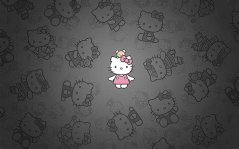 Hello Kitty Wallpaper Desktop Black