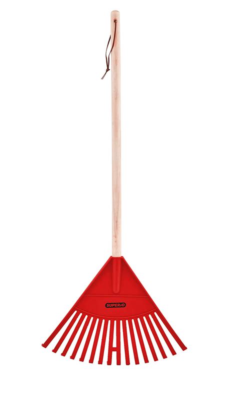 Superio Kids Rake with Hardwood Handle- Durable Plastic Red Head to ...