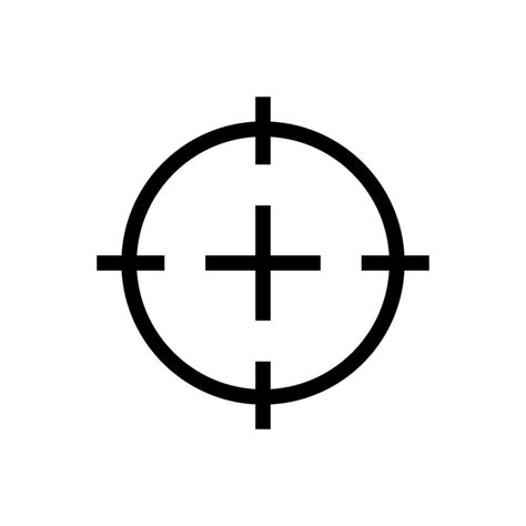 Gun Aim Icon. Target or aim. Vector. 26729524 Vector Art at Vecteezy