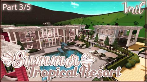 Roblox Bloxburg 1mil Tropical Summer Resort Part 25 Speedbuild | Images and Photos finder