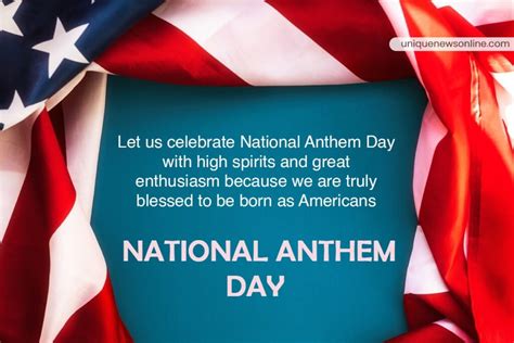 National Anthem Day in the US 2023: Wishes, Quotes, Cliparts, Images, Greetings, Sayings ...