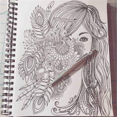 speed doodling - hidden face behind flowers | Abstract pencil drawings, Art drawings sketches ...