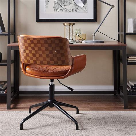Bentwood Chair | Upholstered office chair, Leather office chair, Mid century modern chair