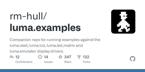 GitHub - rm-hull/luma.examples: Companion repo for running examples ...