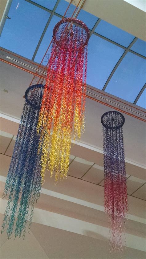 Zip tie art in my local mall | Recycled art projects, Plastic bottle ...