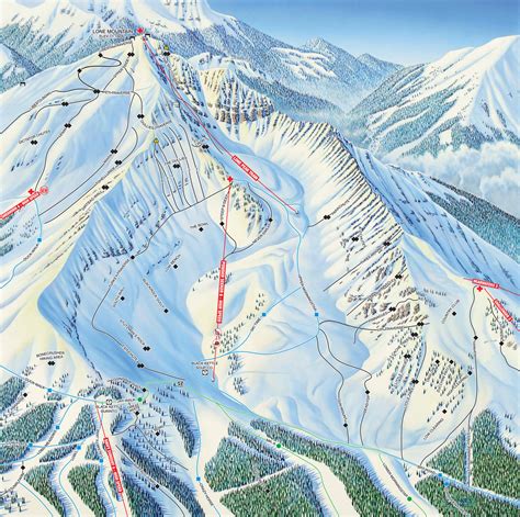 Big Sky Ski Trail Map Free download