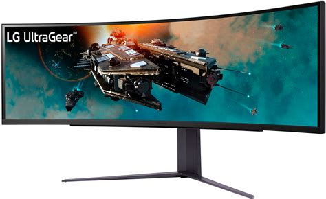 LG UltraGear 49" LED Curved Dual QHD 1-ms FreeSync Monitor with HDR ...