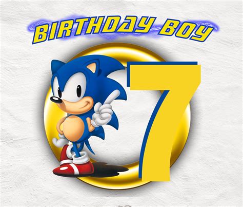 Sonic 7th Birthday Png Sonic Hedgehog Png. - Etsy