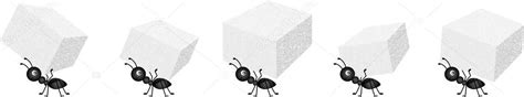 Ants carrying sugar cubes — Stock Vector © socris79 #139043560