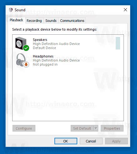 Listen to Microphone with Playback Device in Windows 10