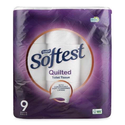 Softest Quilted Toilet Tissue 9 Pack Saxon | ALDI.IE