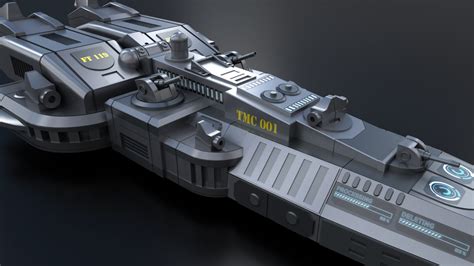 3D model space battleship - TurboSquid 1317515