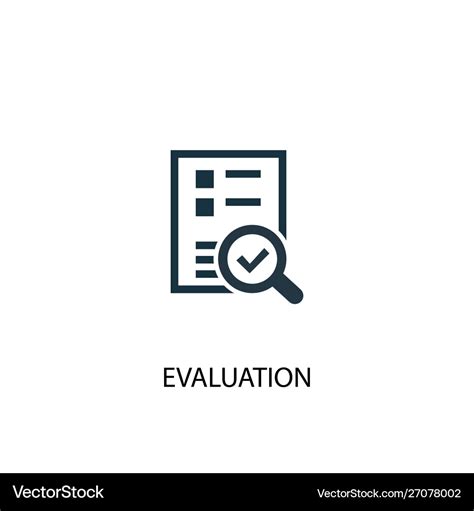 Evaluation icon simple element Royalty Free Vector Image