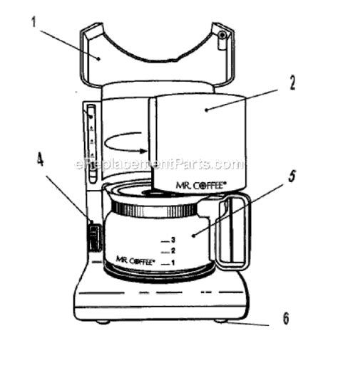 Mr. Coffee AD4 Parts List and Diagram : eReplacementParts.com