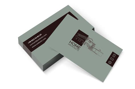 Architects minimalist business card MATERIAL BRAND, BRAND IDENTITY, BUSINESS CARD TEM ...