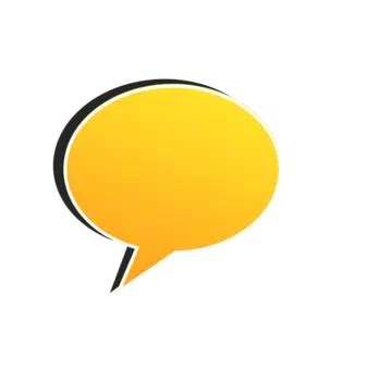 Yellow Speech Bubble Clipart Transparent Background, Talk Bubble, Speech Bubble, Clipart PNG ...