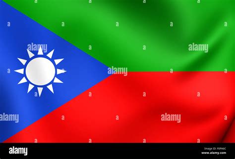 3D Flag of the Balochistan Liberation Army. Close Up Stock Photo - Alamy