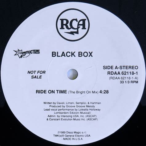 Black Box - Ride On Time (1990, Vinyl) | Discogs