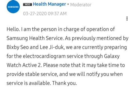 Samsung is still working on the Galaxy Watch Active 2's ECG support