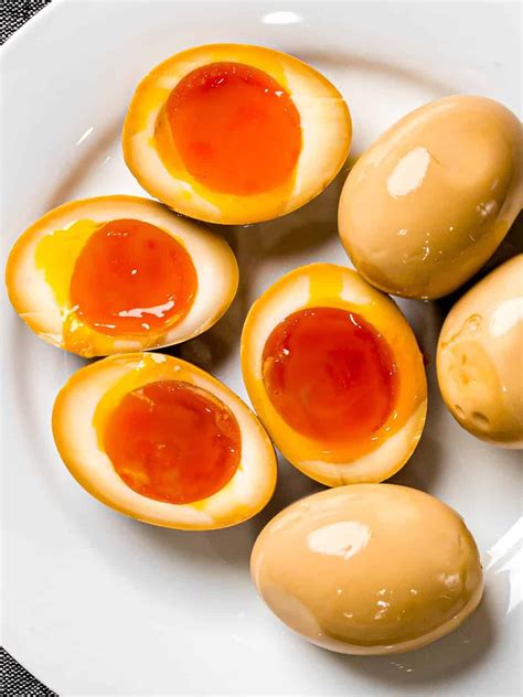 Ramen Eggs - Soy Sauce Marinated Eggs | Recipe | Ramen egg, Soft boiled eggs recipe, Asian egg ...