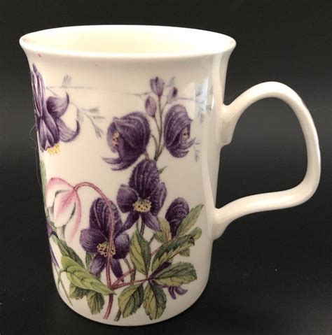 Roy Kirkham Bone China Mug Countryside Pattern Purple Flowers 2000 #RoyKirkham | Tea pots, Mugs ...