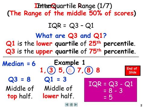 PPT - Interquartile Range PowerPoint Presentation - ID:2783678