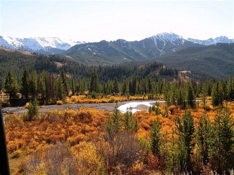 Fall foliage in the mountains, Sunlight Basin, WY | Fall foliage, Natural landmarks, Mountains