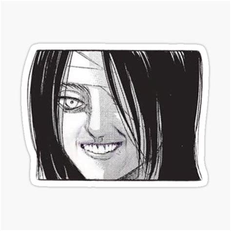 "Eren Yeager Attack On Titan Smiling Funny Meme Sticker" Sticker for Sale by Weird000s | Redbubble