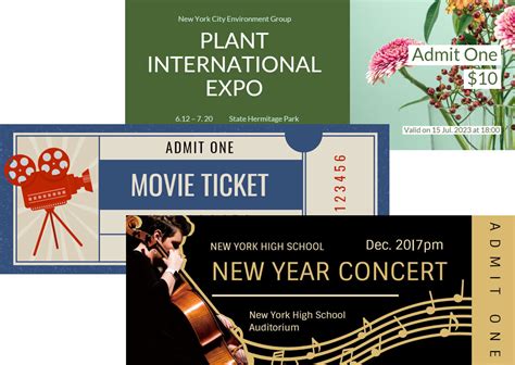 Movie Ticket Design Ideas