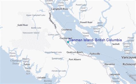 Denman Island, British Columbia Tide Station Location Guide