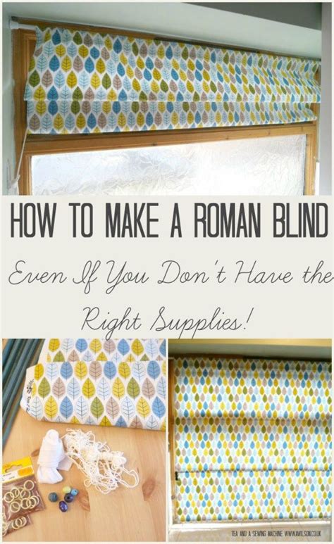 How to Make a Roman Blind When you Don't Have the Right Supplies - | How to make a roman blind ...