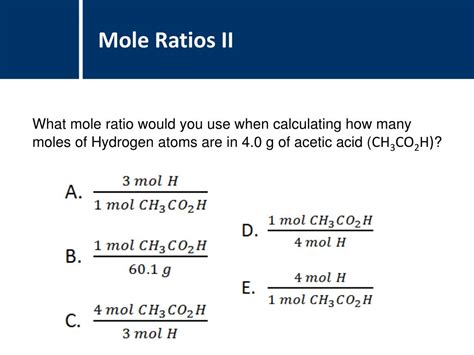 PPT - Chemistry Stoichiometry : Mole Ratios PowerPoint Presentation, free download - ID:2012291