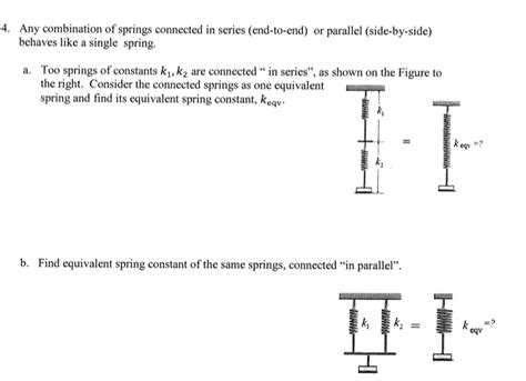 Solved Any combination of springs connected in series | Chegg.com