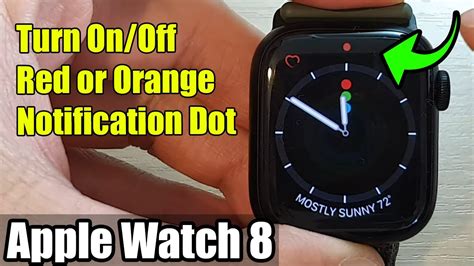 Apple Watch 8: How to Turn On/Off Red or Orange Notification Dot - YouTube