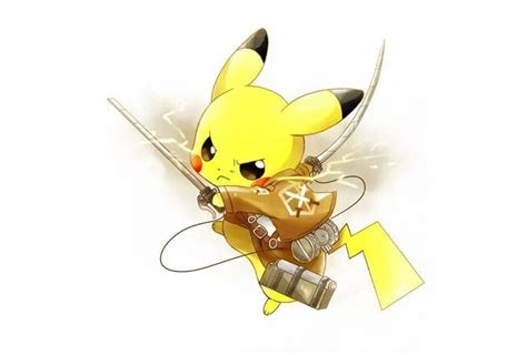 snk pikachu ^^ | Attack on titan, Pokemon, Pikachu