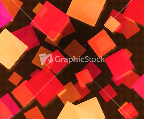 Dark Red Abstract Squares Background